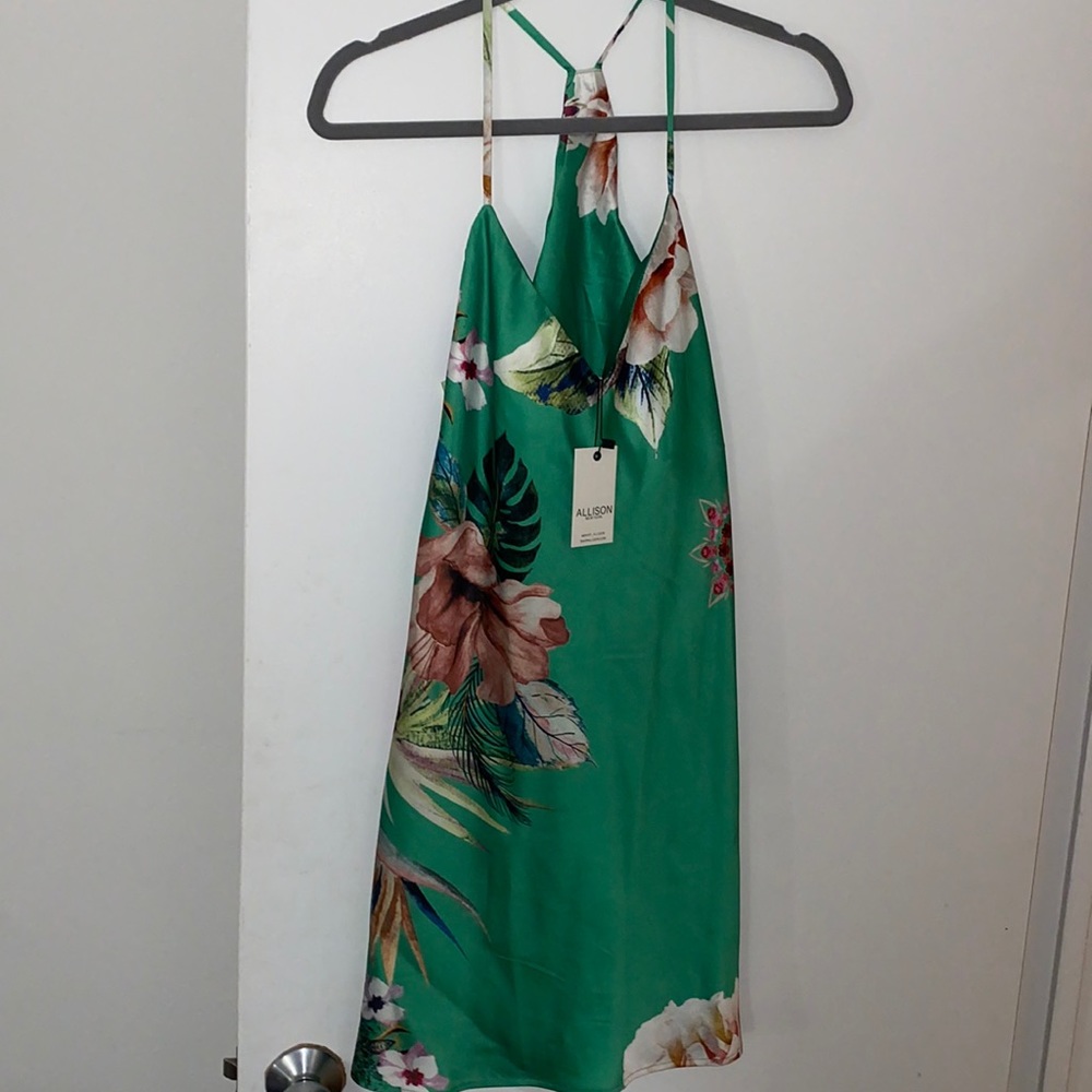 Allison silk green dress